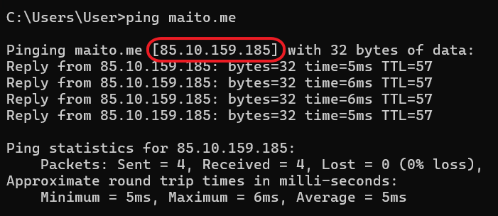 IP highlighted
